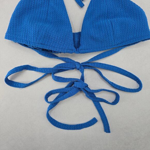 Blue Triangle Sports Active Tie Halter Beach Bikini Bralette Swim Top S Small - Picture 5 of 8